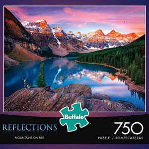 Buffalo Games (17092) - "Mountains on Fire (Reflections)" - 750 brikker puslespil
