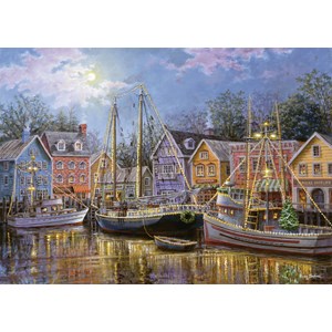Ravensburger (14912) - Nicky Boehme: "Ships Aglow" - 500 brikker puslespil