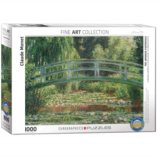 Eurographics (6000-0827) - Claude Monet: "The Japanese Footbridge" - 1000 brikker puslespil