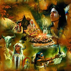 SunsOut (21827) - Russ Docken: "Native American Dreams" - 1000 brikker puslespil