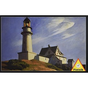 Piatnik (538544) - Edward Hopper: "Lighthouse at Two Lights" - 1000 brikker puslespil