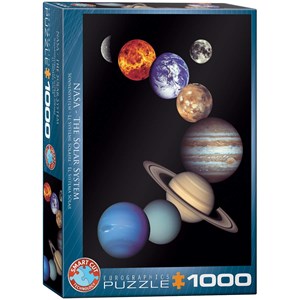 Eurographics (6000-0100) - "Nasa, The Solar System" - 1000 brikker puslespil