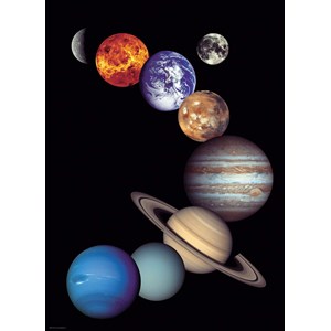 Eurographics (6000-0100) - "Nasa, The Solar System" - 1000 brikker puslespil