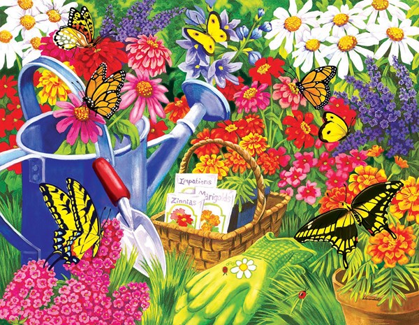 SunsOut (62902) - Nancy Wernersbach: "A Home for Butterflies" - 1000 brikker puslespil