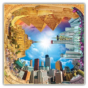 A Broader View (441) - "A Quick Walk Through Time Puzzle (4 Fronts Collection)" - 550 brikker puslespil