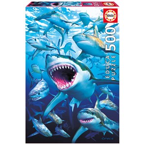 Educa (17085) - "Shark Club" - 500 brikker puslespil