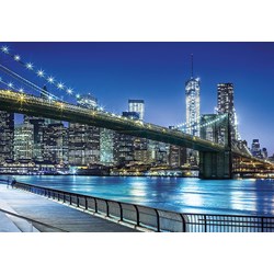 Clementoni (31804) - "New York by night" - 1500 brikker puslespil