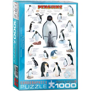 Eurographics (6000-0044) - "Penguins" - 1000 brikker puslespil