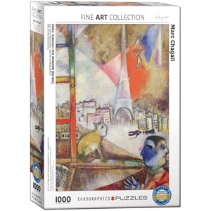 Eurographics (6000-0853) - Marc Chagall: "Paris" - 1000 brikker puslespil