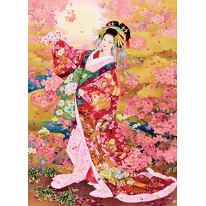 Eurographics (6000-0984) - Haruyo Morita: "Syungetsu, Pink Cherry Blossoms" - 1000 brikker puslespil