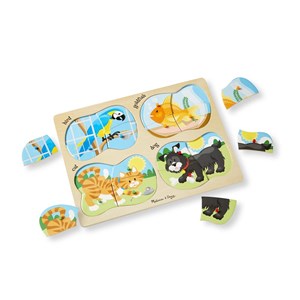 Melissa and Doug (9861) - "Pets" - 16 brikker puslespil
