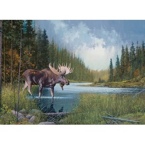 Cobble Hill (51841) - Douglas Laird: "Moose Lake" - 1000 brikker puslespil
