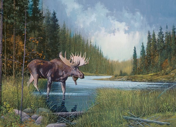 Cobble Hill (51841) - Douglas Laird: "Moose Lake" - 1000 brikker puslespil