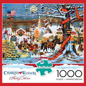 Buffalo Games (11425) - Charles Wysocki: "Small Town Christmas" - 1000 brikker puslespil