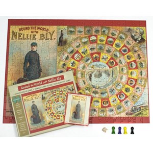 Pomegranate (AA741) - "Round the World with Nellie Bly" - 300 brikker puslespil