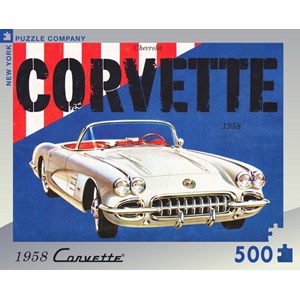 New York Puzzle Co (GM956) - "Corvette Convertible, General Motors" - 500 brikker puslespil