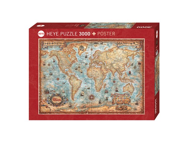 Heye (29275) - "The World" - 3000 brikker puslespil