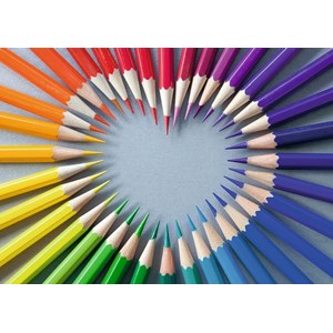 Ravensburger (19390) - "Color my Heart" - 1000 brikker puslespil