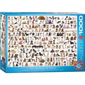 Eurographics (6000-0581) - "En Verden Af Hunde" - 1000 brikker puslespil