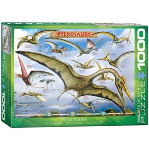 Eurographics (6000-0680) - "Pterosaurs" - 1000 brikker puslespil