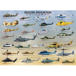 Eurographics (6000-0088) - "Helikoptere" - 1000 brikker puslespil