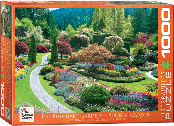 Eurographics (6000-0700) - "The Butchart Gardens Sunken Garden" - 1000 brikker puslespil