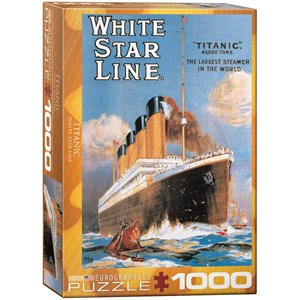 Eurographics (6000-1333) - "White Star Line Titanic" - 1000 brikker puslespil