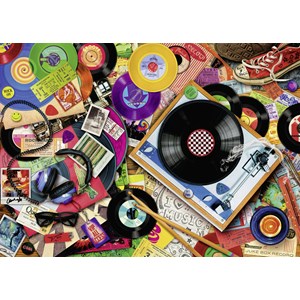 Ravensburger (14917) - Aimee Stewart: "Viva le Vinyl" - 500 brikker puslespil