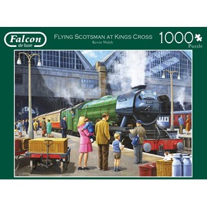 Falcon (11160) - Kevin Walsh: "Flying Scotsman at King's Cross" - 1000 brikker puslespil