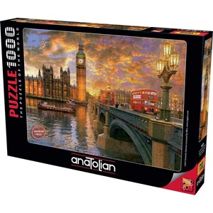 Anatolian (PER1023) - "Westminster Sunset, London" - 1000 brikker puslespil
