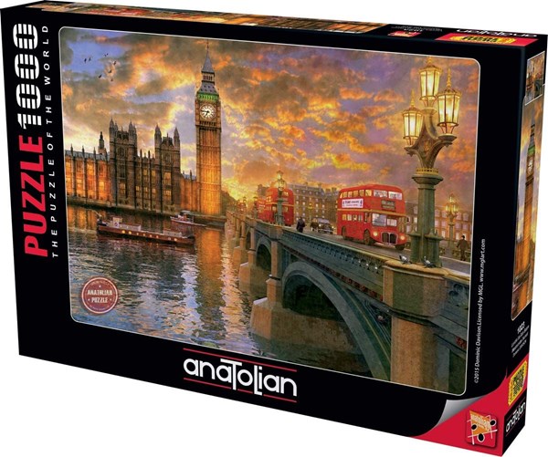Anatolian (PER1023) - "Westminster Sunset, London" - 1000 brikker puslespil