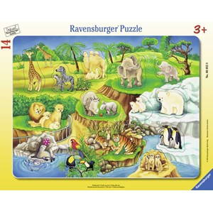 Ravensburger (06052) - "The Zoo" - 14 brikker puslespil