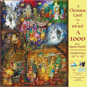SunsOut (21946) - Bill Bell: "A Christmas Carol" - 1000 brikker puslespil