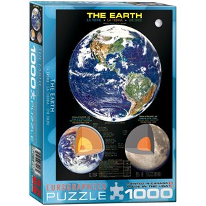 Eurographics (6000-1003) - "The Earth" - 1000 brikker puslespil
