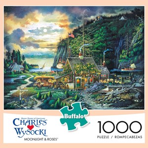 Buffalo Games (11438) - Charles Wysocki: "Moonlight & Roses" - 1000 brikker puslespil