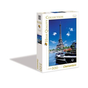 Clementoni (30302) - "Eiffel Tower Boat View" - 500 brikker puslespil