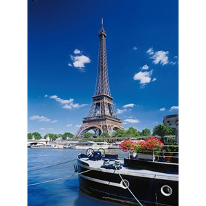 Clementoni (30302) - "Eiffel Tower Boat View" - 500 brikker puslespil