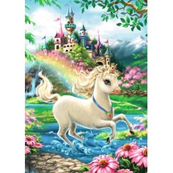 Ravensburger (08765) - Dona Gelsinger: "Unicorn Castle" - 35 brikker puslespil