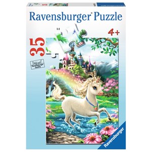 Ravensburger (08765) - Dona Gelsinger: "Unicorn Castle" - 35 brikker puslespil