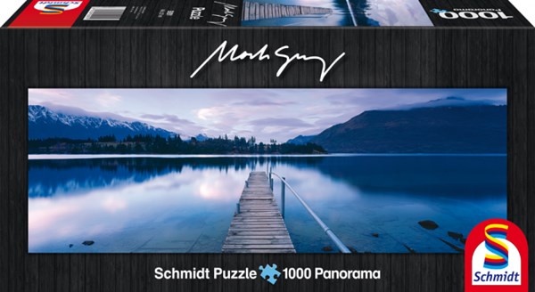 Schmidt Spiele (59291) - Mark Gray: "Lake Wakatipu, New Zealand" - 1000 brikker puslespil