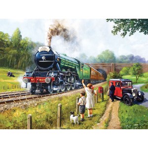 SunsOut (13792) - Kevin Walsh: "Watching the Trains" - 1000 brikker puslespil
