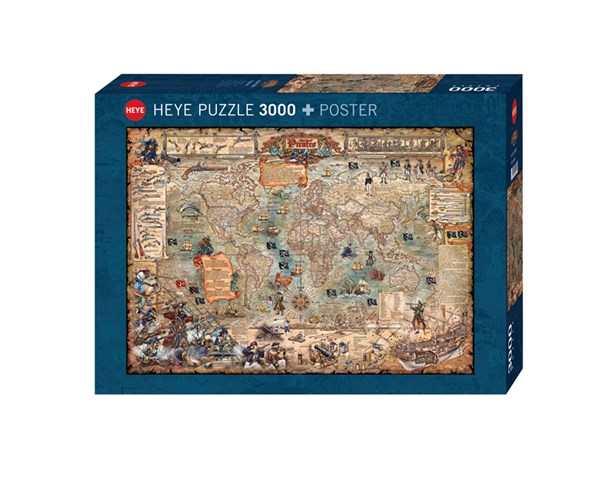Heye (29526) - "Pirate World" - 3000 brikker puslespil