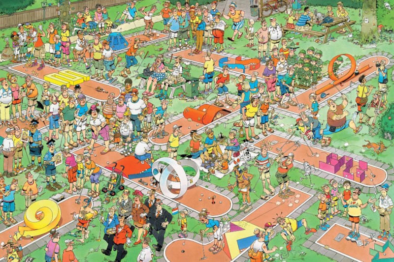 Tilbud → Jumbo (17216) Jan van Haasteren "Crazy Golf" 1500 brikker