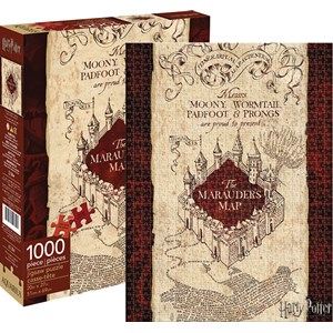 Aquarius (65284) - "Harry Potter Mauraders Map" - 1000 brikker puslespil