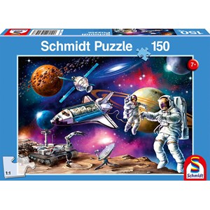 Schmidt Spiele (56156) - "Adventure in Space" - 150 brikker puslespil