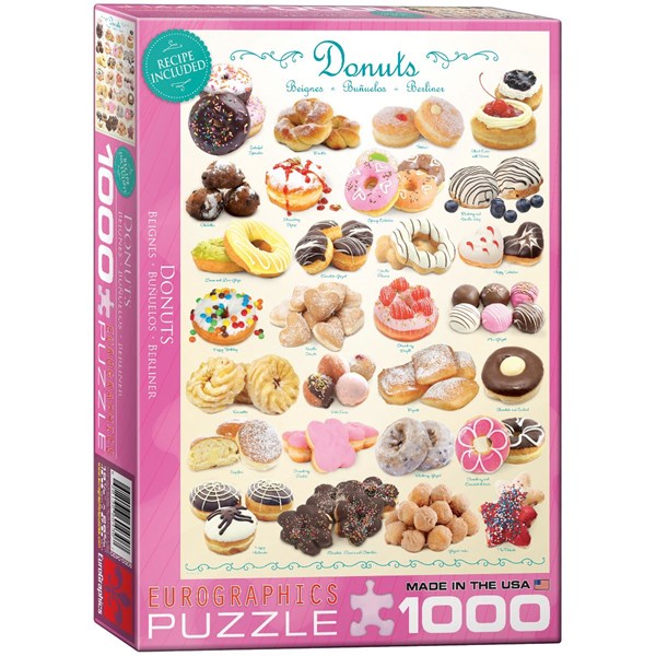 Eurographics (6000-0430) - "Donuts" - 1000 brikker puslespil