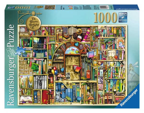 Ravensburger (19314) - Colin Thompson: "Magisk bogreol 2" - 1000 brikker puslespil