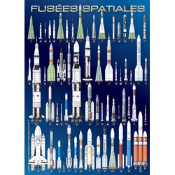 Eurographics (6000-1015) - "International Space Rockets" - 1000 brikker puslespil