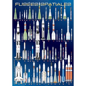 Eurographics (6000-1015) - "International Space Rockets" - 1000 brikker puslespil