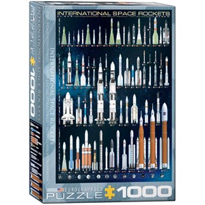 Eurographics (6000-1015) - "International Space Rockets" - 1000 brikker puslespil